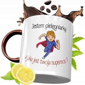 Bordó Bögre Ápolónőnek Születésnapra Ajándék fényképes nyomattal