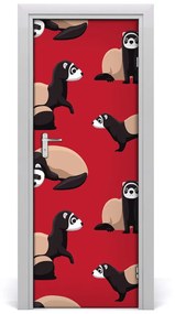 Fotótapéta ajtóra görény 85x205 cm