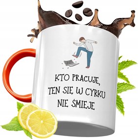 Narancssárga Bögre Dolgozónak Ajándék fényképes nyomattal