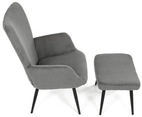 Szürke Corduroy Relax Fotel. AK-L7285 GREY6