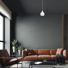 Csillár zsinóron OVAL 1xE27/60W/230V fehér