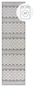 Szürke mosható zsenília futószőnyeg 60x240 cm Jhansi – Flair Rugs