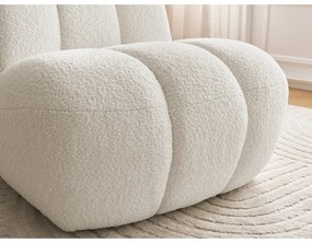 Fehér buklé fotel Janissaire – Bobochic Paris