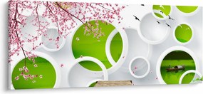 Kép - móló a tó felett (120x50 cm)
