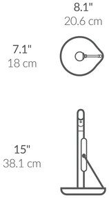 Matt fekete acél papírtörlő tartó – simplehuman