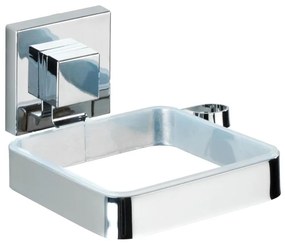 WENKO 22682100 -Hajszárító tartó VACUUM-LOC QUADRO ED 13,5x14 cm ezüst/króm