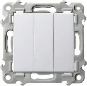 Hármas kapcsoló Zafír Fehér Ospel
