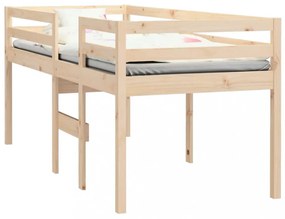 tömör fenyőfa magasított ágy 90x190 cm