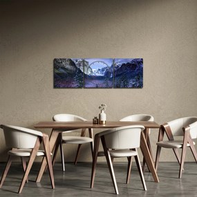 Kép - Yosemite, USA (órával) (90x30 cm)