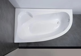 Nizza || aszimmetrikus kád, bal 160x100 cm