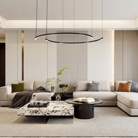 Immax NEO 07329L - LED dimmelhető, kábelre függeszthető csillár FINO 72W/230V 120 cm fekete Tuya+ távirányító