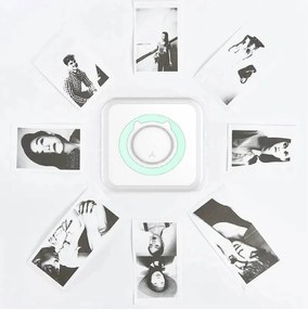 Hordozható akkumulátoros mini printer, intelligens nyomtató hőpapírral, bluetooth kapcsolattal TT-2004