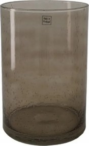 Üveg váza szürke 19x27cm