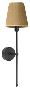 Fali lámpa MADELA 1x E14/40W/230V juta/fekete