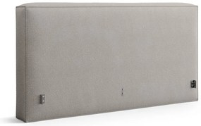 Világosszürke kárpitozott ágytámla 249x100 cm Olivia – Micadoni