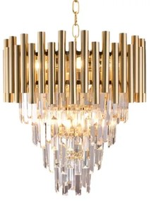 Kristálycsillár láncon MADISON 9xE14/40W/230V arany