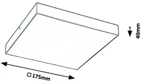 Rabalux - LED fürdőszobai mennyezeti lámpatest LED/18W/230V 2800-6000K IP44 fehér