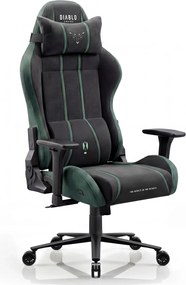 Gamer szék szövet King Size, fekete-zöld: Diablo X-One 2.0 Forest Green
