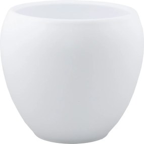 Leon kerámia virágtartó fehér átm. 16cm