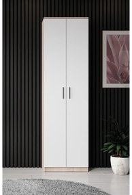 Akasztós szekrény, sonoma tölgy/fehér, ASTER