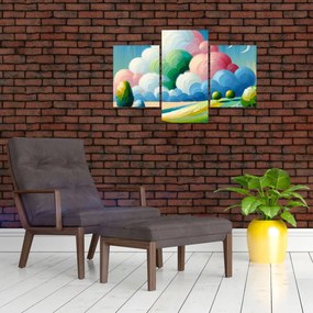 Kép - Tájkép felhővel (90x60 cm)