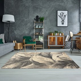 Flora 9051 modern mintájú szőnyeg (Beige) 40x70 cm