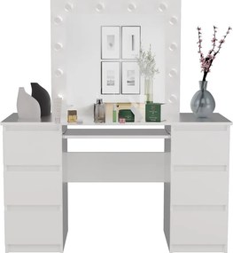 Marina fésülködő asztal, fehér