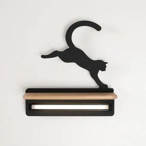 LED gyerekszoba falilámpa polccal JUMPING CAT LED/5W/230V