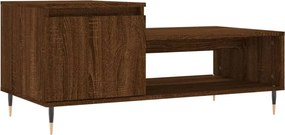 vidaXL barna tölgy fatermék dohányzóasztal 100 x 50 x 45 cm