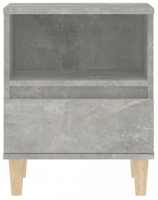 2 db betonszürke éjjeliszekrény 40x35x50 cm