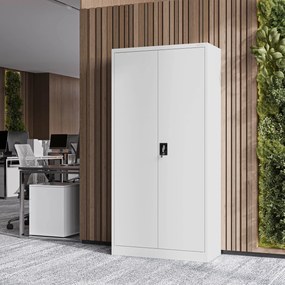 Fém öltözőszekrény DAWID, 900 x 1850 x 450 mm, szürke