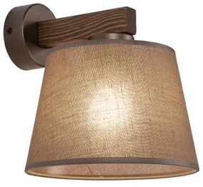 Brilagi - Fali lámpa LATTE 1xE27/15W/230V fenyő/barna