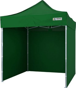 Összecsukható sátor 2x2m - 2x2m plusz 3 oldalfal - Zöld