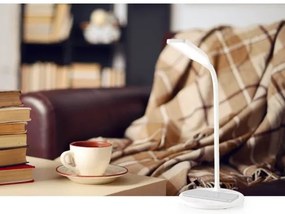 Nedis LTLGQ4M2WT - Dimmelhető lámpa vezeték nélküli töltéssel Qi LED/5,5W/230V 2700-6500K