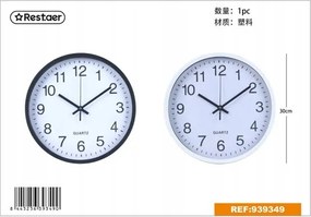 Falióra kerek 30 cm Klasszikus és jól olvasható