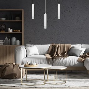 Csillár zsinóron TUBI 1xGU10/8W/230V fehér