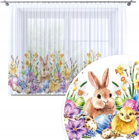 Függöny Kész 300x160 Fátyol Festett Húsvéti Minta Békáknak 215