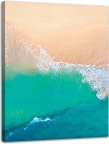 Vászonkép Hullámok Vízpart Homok 30x40 cm Ideális ajándék