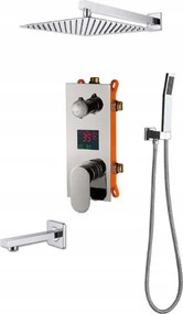 Süllyesztett Kijelzős Esőztető Kifolyócső Szett 40 CM