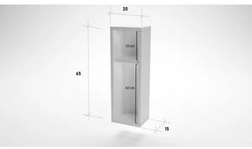 Éjjeli szekrény TURRA 65x20 cm fehér