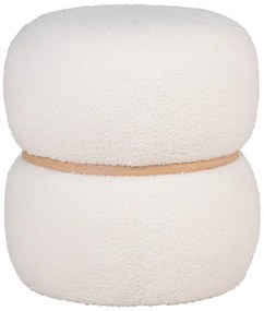 Fehér buklé puff Milford – House Nordic