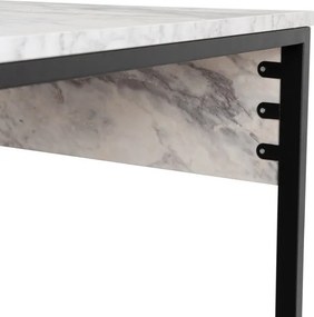 Twin Study Desk - frézia márvány/fekete íróasztal