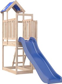 vidaXL tömör fenyőfa kültéri játszószett