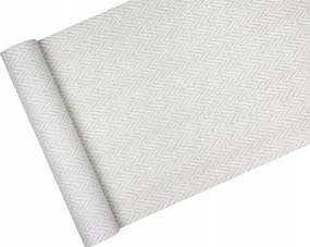 Tapéta, mint vastag szövet bézs-szürke Halszálka mosható Fizelin