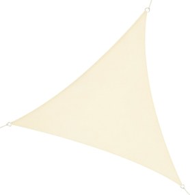 Outsunny - Háromszög alakú napernyő, 5x5x5m, Krém | Aosom