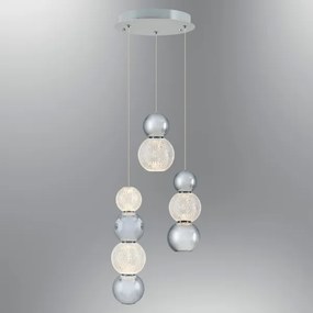 LED csillár kábelen CREMONA LED/17W/230V 3000K matt króm