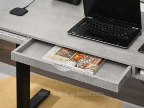 PC asztal Osto 120 (beton + fekete). 1109821