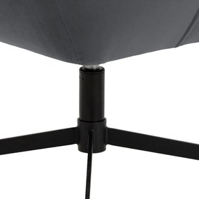 Szürke forgó bársony fotel Paris – Actona