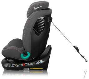 Lionelo - Forgatható gyerekülés bázissal BASTIAAN ONE i-Size 40-150 cm Pink Rose