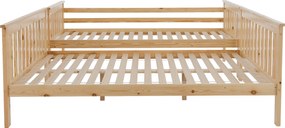 Kinyitható emeleteságy, természetes tűnyalábos fenyő, LUINI